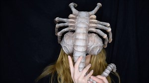 60K views · 1K reactions | Makeup artist Jessica Parker shows you how to make your own Facehugger mask! Happy #alienday! | Bloody Disgusting | Facebook