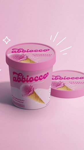 Design an ice cream brand with me! Xx #graphicdesign #branddesigner #adobeillustrator #branding #logo #trending #packaging #artist #design #beforeandafter #graphicdesigner #designwithme #pink #icecream #illustration