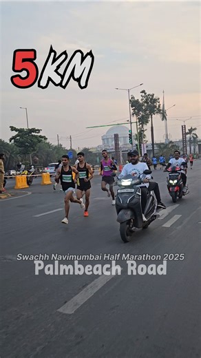 Navimumbai Half Marathon🏃‍♂️💯 #running #halfmarathon #navimumbai #strava #endurance #palmbeachroad