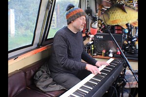 It was lovely to have another pianist aboard when Christopher taylor Ashcroft joined us. Playing since childhood on piano, he took up guitar in his teens, joined a band and also started singing. He still composed on piano then and converted it to guitar but has recently bought a stage piano so that he can either play it publically solo or with the band enjoying both equally. Performing here under his stage name of Sleuth, his first beautifully crafted song for us from his session, 'Together Ever