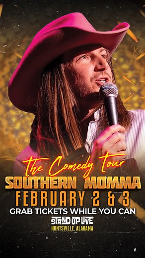 388 reactions · 49 shares | Comedian Darren Knight brings his The Southern Momma Comedy Tour to Stand Up Live February 2 & 3! Tickets are still available and will sell quickly, Huntsville--> https://bit.ly/Hunts_Momma24 #huntsville #huntsvillealabama #huntsvilleal #rocketcity #standuplive #standup #comedy #jokes | Huntsville Levity Live | Facebook