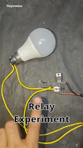 Touch Switch se AC Bulb ON/OFF ⚡ | Relay + IRFZ44N Experiment #shorts