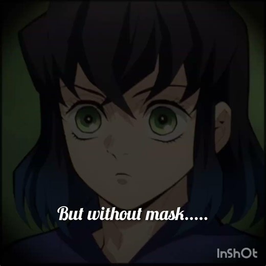 inosuke with mask and without mask😍😍 #anime #demonslayer