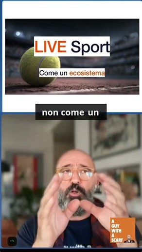 Live Webinar - A guy with a scarf with LiveU - LIVE Sport beyond live sport