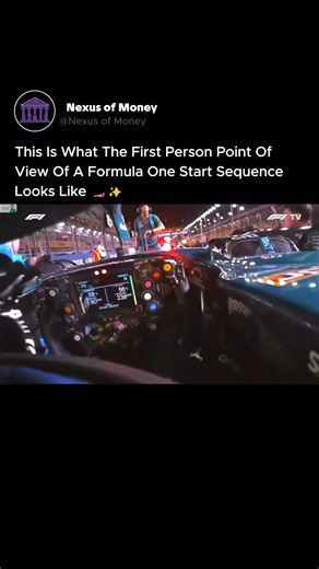 nexus of money on Instagram: "This isn't starting a car; it's the pre-flight check for a 1,000-horsepower land missile. 🚀🏎️ You are watching the first-person view of a Formula 1 driver's start sequence. That steering wheel is a $100,000 carbon fiber supercomputer, controlling hundreds of parameters from brake bias to the hybrid energy recovery system. The series of button presses and dial turns is a high-stakes digital ballet. Each input is a command in a precise sequence, a ritual required to