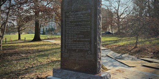 Ten Commandments monument returns to Kentucky Capitol grounds after decades in storage