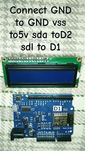 ESP12F conection with LCD display 👍
