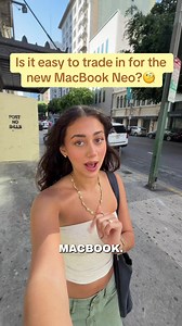 Trading in for the NEW MacBook Neo 🤭 #apple #macbookneo @apple #macbook #applestore #techtok