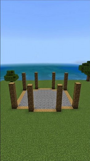 Wooden Cottage In Minecraft Tutorial Timelapse #minecraft #shorts #asmr