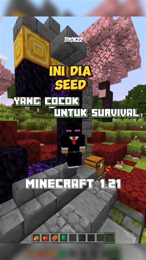 di awal game lansung dapat Full Iron Armor Cuy Seed Survival Terbaik untuk Minecraft 1.26 Eps 11