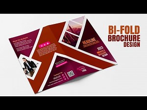 How to design a Bifold (2 fold) Brochure in Photoshop