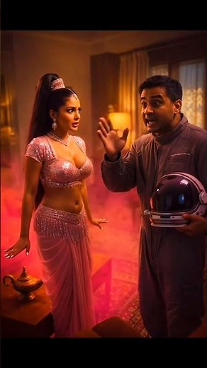 I Dream of Jeannie Recreated in Real Life, AI Fantasy Magic, Cinematic Genie Scene ।