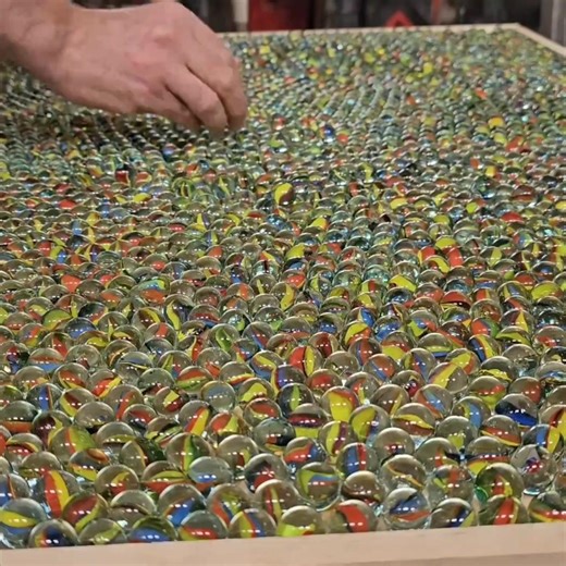 Luxurious Epoxy Resin Art Using Glass Marbles😍