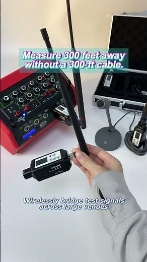 Wireless XLR Audio Transmitter & Receiver for Long Distance Measurement (300 Feet)