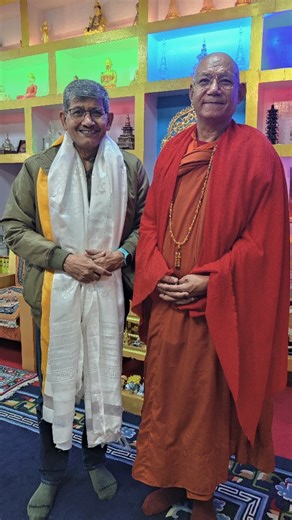 Yashpal Singh Mor on Instagram: "Back to the mountains of Ladakh. What a joy to come back to my spritual home in Leh Ladakh. #ladakh_lovers #ladakhtrip #ladakhdiaries #ladakh #airindia #sprituality #homecoming #meditation #genyashmor #indianarmy #world #peace #mahabodhitemple #leh #devachan #budhism"