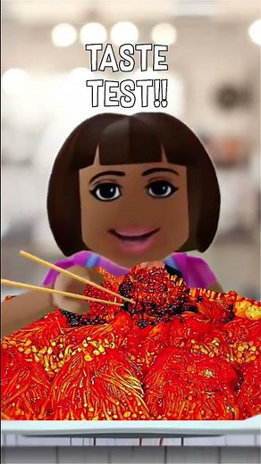 Dora tries spicy enoki mushroom 🍄 #shorts