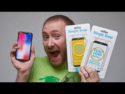 The EASIEST Screen Protector Install - Simple Snap iPhone X Tempered Glass Screen Protector Review