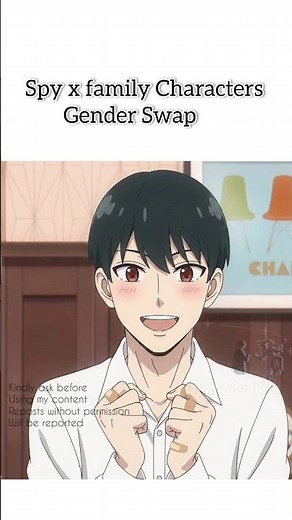 Spy x family gender Swap #spyxfamily #anime #edit
