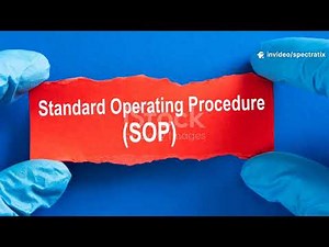 Standard Operating Procedures (SOPs) in the Pharmaceutical Industry