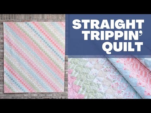 Straight Trippin’ Quilt | Jelly Roll Quilt Pattern | Bargello Quilt | Beginner Quilt Tutorial
