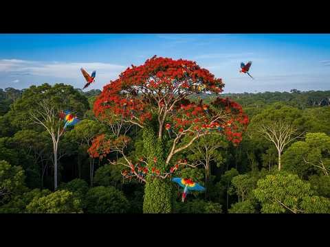 “Amazon Rainforest Adventure 🦜 | Beautiful Macaws & Relaxing Nature Sounds (4K)”