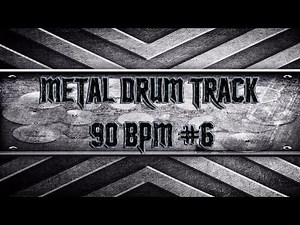 Groovy Metal Drum Track 90 BPM (HQ,HD)