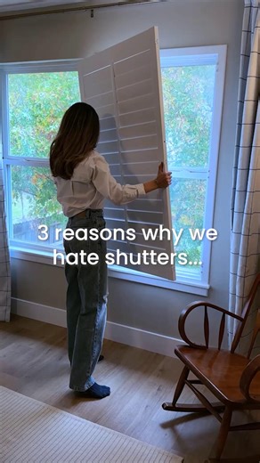 Three reasons we claim to hate shutters… but the truth might surprise you! 😏 The truth is, we’re obsessed with shutters. They’re custom-made, incredibly easy to install, and instantly elevate any room ✨ #HomeDesign #InteriorGoals #ShutterStyle #DIYDecor #HomeInspo #WindowMakeover #CustomInteriors #DesignLovers #BeforeAndAfter #DecorObsessed | Blindster.com