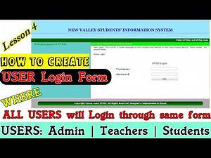HOW TO CREATE LOGIN FORM | STUDENTS' INFORMATION SYSTEM | LESSON 4