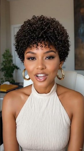 Natural Short Pixie Wig Transformation