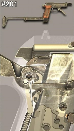 Beretta 93R pistol Burst Shot Breakdown #gunmechanics #slowmotion #firearmeducation