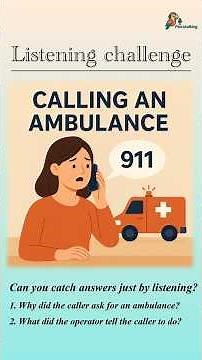 How to Call an Ambulance in English | Emergency English Conversation Practice #englishlearning