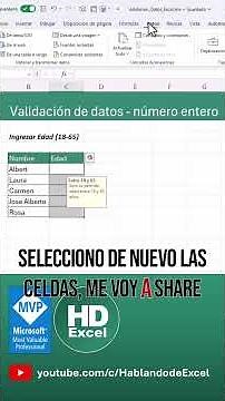 🚫 Customize the ERROR MESSAGE in EXCEL with DATA VALIDATION