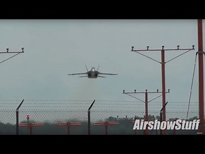 Amazing F/A-18 Super Hornet Head On Takeoff - Thunder Over Michigan 2016