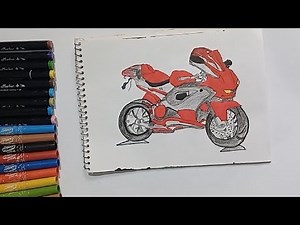 Amazing Bike Drawing | Step by Step Sketch Tutorial#video