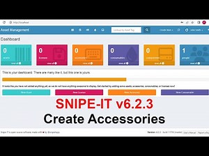 03- SNIPE-IT v6.2.3 Create Accessories in Asset management system