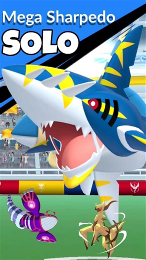 Easy SOLO✨️Mega Sharpedo Raid in Pokemon Go