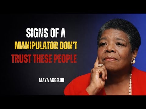 👉 “8 Signs Somebody Is Fake and Manipulative | Maya Angelou Wisdom”
