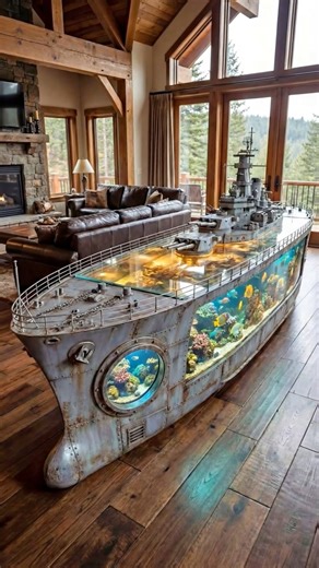Wow! I must have one of these naval ship aquariums! Absolutely stunning! 🤯👏 | Inspiring Designs