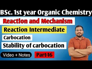 Stability of carbocation | Reaction and Mechanism | BSc 1st semester organic chemistry