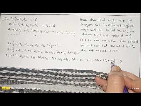 155. Combinatorics | BDMO - 2023 | Bangladesh Math Olympiad Question Solutions | 01612-011182