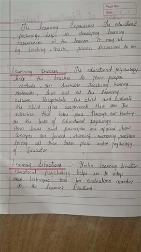 B.ED.NOTES.SCOPE OF EDUCATIONAL PSYCHOLOGY