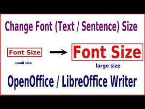 How To Change Font Size in LibreOffice Writer
