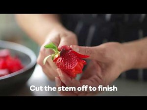 How to make a strawberry rose