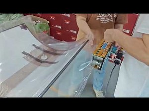 Vacuuming process for EVA FILM/PVB film lamination Curved glass procesing laminated glass PET film