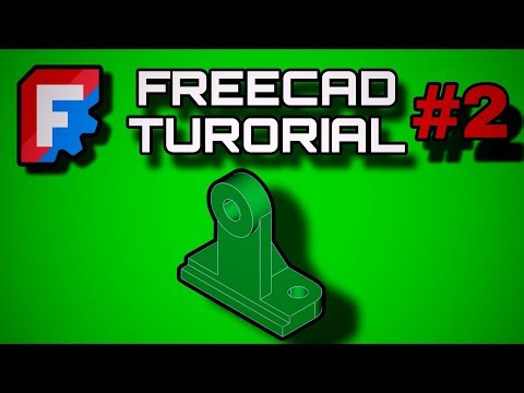 FreeCad Tutorial For Beginners - Part 2 - Bracket