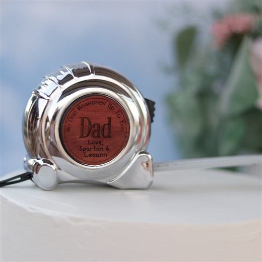 Personalized Cedarwood Tape Measure, 25 Ft Magnetic Tool, Father's Day Gift - Etsy