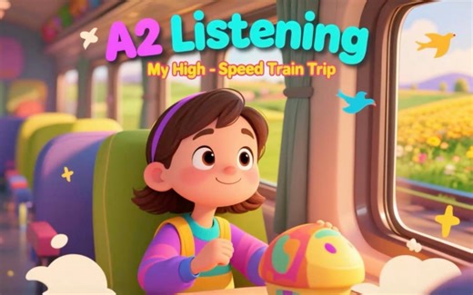 英语听力训练|A2| My High-Speed Train Trip 第 158 集|【英语听力训练】用英语聊“我的高铁之旅”A2级英语听力练习