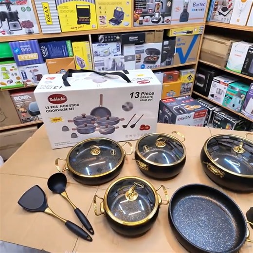 11K views · 45 reactions | German Lot Imported Bakhshie 13 piece Granite Cookware Set Call or Whatsapp at 0300-7117178 Order Link:https://imports.pk/products/german-lot-imported-bakhshie-13-piece-granite-cookware-set #foryou #fypシ゚ #viewers #cookwareset #imports.pk | Afridi Imports - Since 1993 | Facebook