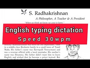 @30 wpm English typing dictation ll English typing audio for mp court, kvs, ldc, UDC, SSC, chsl mts