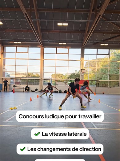 Pas latéraux 🔥 La capacité de se déplacer latéralement rapidement et de changer rapidement de direction est primordiale dans un nombre important de sport Essaye cet exercice pour pouvoir la travailler #changementdedirection #toulouse #basketball #lateralspeed #explosivité